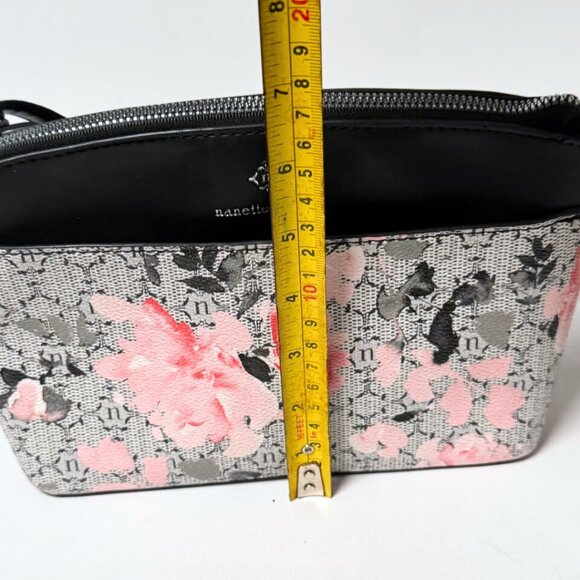 Nanette Lepore Risley Logo Crossbody Bag – Pink Floral – New Without Tags - Picture 7 of 7